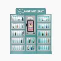 HAUMR Library Holds Locker RemoteLocker LibCabinet HF Locker Unattended Kiosk: Quiosco sin asistencia con cámara facial, escaneo de QR y lector de tarjetas para el inicio de sesión