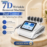 Appareil de lifting facial Pro 7D à double commande, pour le remodelage des hanches, le raffinement des pores et la réduction des ridules, avec kit de cartouches pour salon de beauté