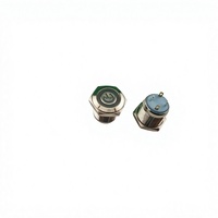 Mini bouton poussoir de réinitialisation 16 mm 12 V 2 A, interrupteurs étanches IP34 avec LED, 4 broches 1NO, en laiton pour accessoires moto