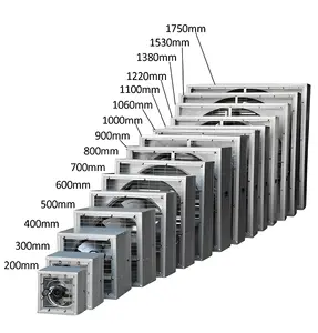 Tipo pesado martelo industrial parede sistema de ventilação pressão negativa exaustor