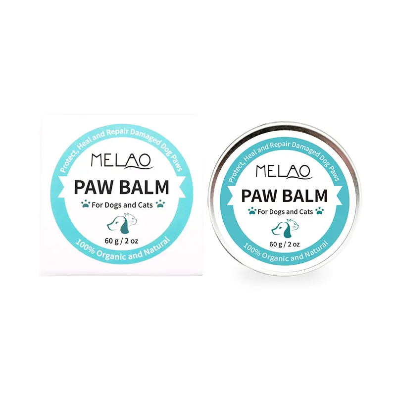 MELAO köpekler kediler için 100% organik doğal pet paw balsamı koruyun onarım hasarlı köpekler pençe pet pençe bakım kremi özel etiket