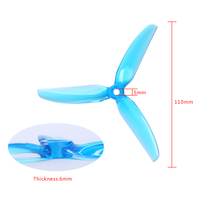 Hélice HQ Prop 5x4.3x3 V2s 5043 5 pouces 3 pales/tripales compatible avec le moteur Xing E 2208