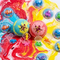 12 bombes de bain bio pour enfants avec jouets surprise, en stock, marque privée