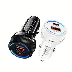 ที่ชาร์จในรถยนต์ USB QC3.0+Type C ชาร์จเร็ว สำหรับโทรศัพท์มือถือ รุ่น Phone 16 15ProMax และ Samsung - Product Image 1