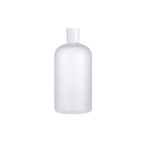 Botella PET transparente esmerilada de 500 ml con hombro redondo para tónico y desmaquillante de uso cosmético - Product Image 4