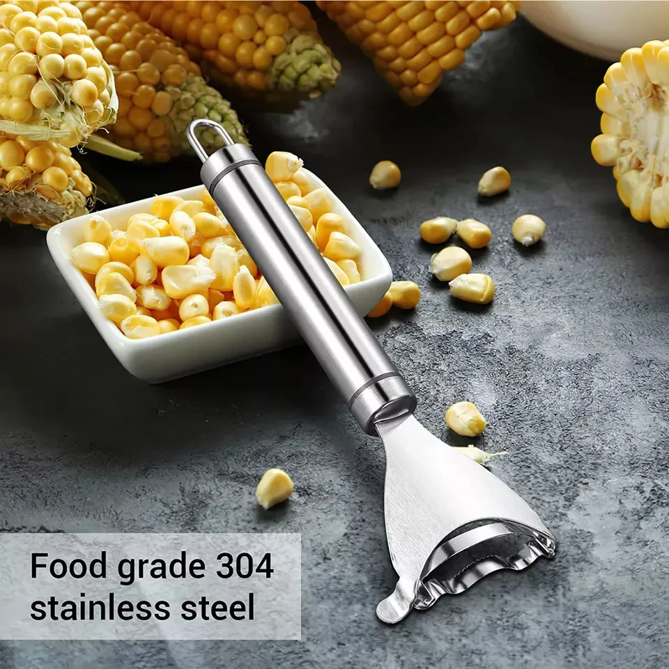 Alat pengupas jagung, alat pengupas jagung Cob Premium Stainless Steel dengan pegangan ergonomis