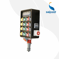 Boîtier de Jonction Électrique Extérieur 125 3 Phases, Étanche IP66 en ABS/PC, Certifié CE, Boîte de Combinaison de Prises