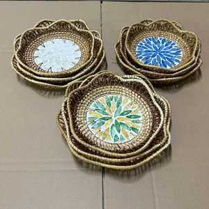 Sustainable Bamboo Wicker Woven <b>Basket</b> Handmade Decorative Craft <b>Bread</b> <b>Basket</b> Gift Fruit <b>Bread</b> Container - Product Image 6