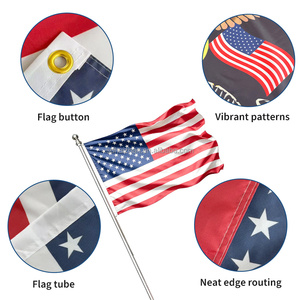 Drapeaux personnalisés en polyester 3x5 pieds <span class=keywords><strong>jaune</strong></span> <span class=keywords><strong>bleu</strong></span> <span class=keywords><strong>rouge</strong></span> vert à étoiles, <span class=keywords><strong>drapeau</strong></span> national d'extérieur, vente chaude, usine OEM - Product Image 3