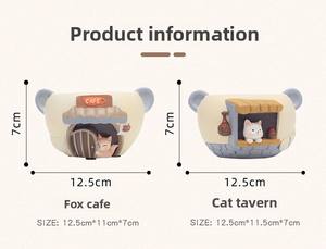 P162-Mini jardinière en résine pour animaux de compagnie, décoration de bureau et de balcon, micro-paysage, dessin animé créatif - Product Image 3