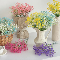 Fleur artificielle réaliste de type Gypsophile pour la décoration de la maison et de mariages, accessoires pour arrangements floraux DIY, branche unique de fausses fleurs