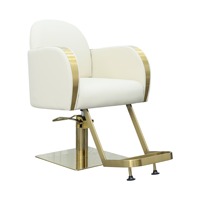 Chaise de coiffeur/salon/barbier multifonctionnelle luxueuse et tendance avec fonctions de levage et de rotation pour les services de coupe de cheveux, de permanente et de coloration