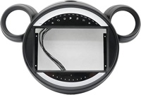 Autoradio multimédia pour BMW MINI 2007-2014, tableau de bord noir, autoradio Android 9 pouces, lecteur multimédia, cadre DVD