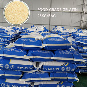 Gélatine <span class=keywords><strong>en</strong></span> <span class=keywords><strong>poudre</strong></span> halal de qualité alimentaire 220 Bloom, épaississant et stabilisant, soluble instantanément dans l'<span class=keywords><strong>eau</strong></span> froide pour gelée et crème glacée - Product Image 1