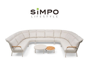 ชุดโซฟาเข้ามุมขนาดใหญ่ SIMPOLIFESTYLE เฟอร์นิเจอร์กลางแจ้งระดับพรีเมียม รุ่น <span class=keywords><strong>COCO</strong></span> Lounger สำหรับสวน ระเบียงโรงแรม รีสอร์ท ทำจากอะลูมิเนียม ไม้สัก และผ้า - Product Image 2