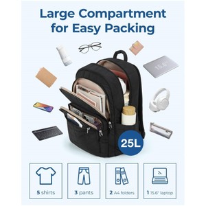 Sac à dos de voyage solaire tendance pour ordinateur portable, grande capacité, léger, imperméable, avec coussin d'air et fermeture éclair, motif géométrique, best-seller - Product Image 3