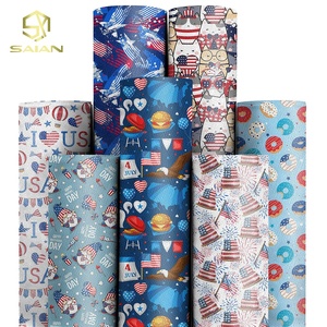 <span class=keywords><strong>Simili</strong></span> <span class=keywords><strong>cuir</strong></span> PVC <span class=keywords><strong>imprimé</strong></span> personnalisable sur le thème de la fête de l'Indépendance américaine pour sacs à main, chaussures, articles de maroquinerie et artisanat - Product Image 1