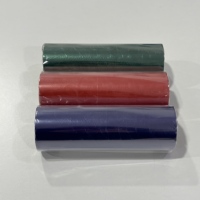 Pita Transfer Termal Wax Kepala Datar 30mm X 450m untuk Pencetakan Label Harga Pengiriman Barcode dan Label Produk