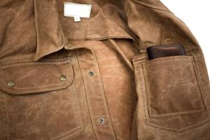 Chaquetas de caza de bolsillo para hombre de invierno Chaqueta de cera impermeable Chaqueta de lona <span class=keywords><strong>encerada</strong></span> de algodón - Product Image 6