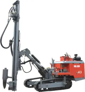 Hongwuhuan A3 DTH Drilling Machine Rotary Borehole Mining Equipment Hydraulic Crawler Drilling Rig