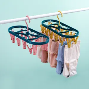 Big Sale!Socks Hangers Kids Clothes Hanger Racks Portable Plastic