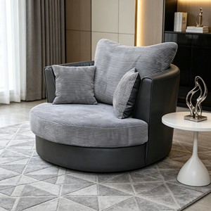Personalizable Directo de Fábrica 360 °   Sillón Giratorio con Brazos Decorativos, Sillón Redondo Decorativo - Product Image 6