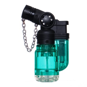 <b>Mini</b> Electronic Cigarette Windproof Plastic Refillable Slant <b>Torch</b> Lighter for Wholesale Price - Product Image 3