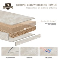 Panneau décoratif en mélamine de haute qualité, texture marbre, grain de pierre, panneau de particules MDF pour la cuisine, design intérieur durable