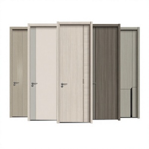 Porte en bois massif minimaliste HC-9031, ouverture manuelle, surface finie, utilisation à domicile ou au bureau - Product Image 6