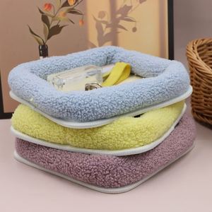 Soft Fuzzy Storage Tray Multipurpose <b>Night</b> <b>Stand</b> Organizer Bedside Table Catch All Tray - Product Image 1