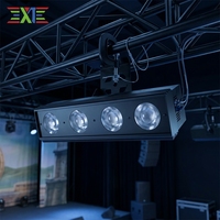 Projecteur LED extérieur XJ 180W haute luminosité bicolore à 4 ampoules COB en alliage d'aluminium DMX512 IP20 pour discothèque