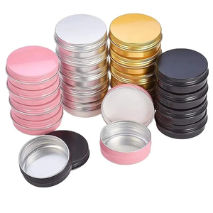 Promotion à bas prix Logo personnalisé En stock : boîtes en aluminium, boîtes en aluminium pour crèmes pour le visage et parfums boîtes en aluminium noir or - Product Image 2