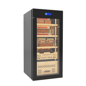 Armoire à cigares moderne 3D à refroidissement par air électrique écologique et étanche à l'humidité armoire réfrigérée vitrine serrure de sécurité en métal - Product Image 1