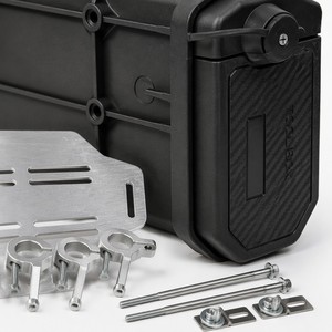 Caja de Herramientas Lateral para Motocicleta, Caja de Almacenamiento de ABS y Aluminio, Impermeable y con Cerradura, para CFMOTO 800MT 800MT-<span class=keywords><strong>X</strong></span> <span class=keywords><strong>ADV</strong></span> <span class=keywords><strong>Adventure</strong></span> Touring, Negra - Product Image 3