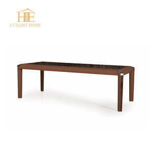 Tavolo <span class=keywords><strong>da</strong></span> <span class=keywords><strong>pranzo</strong></span> moderno <span class=keywords><strong>di</strong></span> lusso con impiallacciatura <span class=keywords><strong>di</strong></span> radice <span class=keywords><strong>di</strong></span> <span class=keywords><strong>noce</strong></span> e Base <span class=keywords><strong>in</strong></span> ottone 12 sedie per la <span class=keywords><strong>sala</strong></span> <span class=keywords><strong>da</strong></span> <span class=keywords><strong>pranzo</strong></span> della Villa - Product Image 4