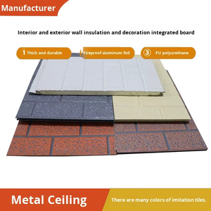 Painéis Sanduíche Modernos Ecológicos Impermeáveis, Antimofo e Resistentes ao Fogo para Revestimento Exterior Metálico - Product Image 5