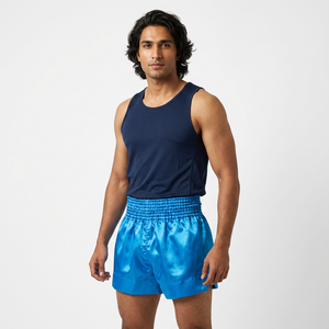 2026 Satin Martial <b>Art</b> Boxing Trunks Custom Logo Competition Kick Boxing Shorts Wholesale Muay Thai and MMA Shorts - Product Image 1
