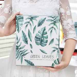 6 pulgadas <span class=keywords><strong>comprar</strong></span> álbum de recortes de cuero autoadhesivo álbum de fotos de la boda - Product Image 3