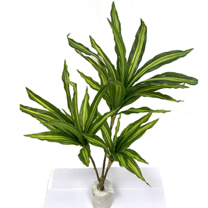 3-4feet/90cm nhân tạo dracaena trong nhà nhân tạo cây giả Màu Vàng-Xanh bán buôn trang trí cho phòng khách - Product Image 1