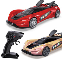 Voiture de drift RC 4x4 1:22, vitesse élevée 20 km/h, télécommande 2.4G, avec phares LED et pneus de drift remplaçables