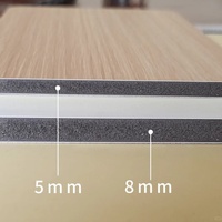 Panneaux et planches muraux en bambou, placage de bois, fibre de cristal de carbone, co-extrusion, avec diverses textures de bois