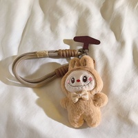Nouveau Pendentif Peluche Bubu, Porte-clés Enfant 3D Cartoon Bubble Mart en Alliage de Zinc Durable et Écologique, Tendance