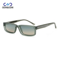 Lunettes de soleil rectangulaires de haute qualité 98126 – Monture PC CP de luxe rétro, protection UV400, style classique, lunettes de protection