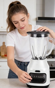 <span class=keywords><strong>Licuadora</strong></span> <span class=keywords><strong>Oster</strong></span> Eléctrica para Picar Hielo, Batir Ensaladas y Preparar Smoothies, con Embrague Metálico, Portátil para Uso Doméstico - Product Image 5