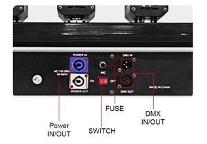 6-Đầu Di Chuyển <span class=keywords><strong>Laser</strong></span> Thanh Ánh Sáng Diode <span class=keywords><strong>500MW</strong></span> Chiếu Với DMX & Dmx512 Điều Khiển Màu Xanh/Đỏ/Màu Xanh Lá Cây Hiệu Ứng Chùm Cho DJ Sắt Cơ Thể - Product Image 6