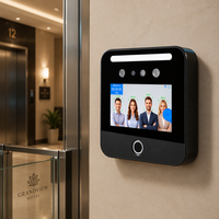 Machine de pointage intelligente sans fil JINGXIN avec reconnaissance faciale, écran IPS 5 pouces, Wi-Fi et prise en charge multilingue pour les chaînes de magasins