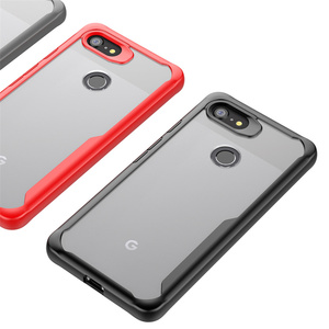 TPU Transparent PC coques de téléphone portable Anti-empreinte digitale antichoc housses de téléphone portable transparentes pour <span class=keywords><strong>Google</strong></span> Pixel 3XL 3xd - Product Image 4