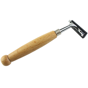 Maquinilla de Afeitar de Seguridad de Doble Hoja con Mango de Bambú Ecológico y Acero Inoxidable, Calidad Premium para Hombres - Product Image 1