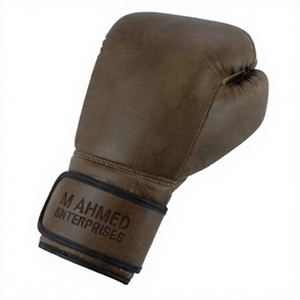 Guantes de Boxeo Profesionales de Alta Calidad, 100% Cuero Original, Color Marrón, para Entrenamiento y Combate - Product Image 5