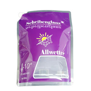 Bolsa con boquilla y ventana transparente de PE ecológico, portátil y termosellable, para limpiador de ventanas líquido químico. - Product Image 1